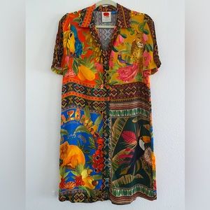 FARM Anthropology button front dress